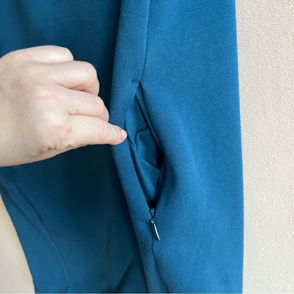 Athleta COZY KARMA MOCK NECK DRESS Teal size Small - Picture 5 of 16